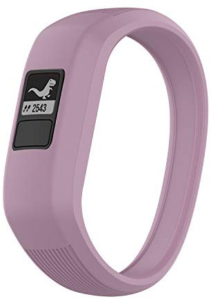 TopTen Weiches Silikon-Ersatzarmband für Garmin Vivofit JR/Vivofit JR 2/Vivofit 3 Kinder Activity Fitness Tracker (lila, klein)