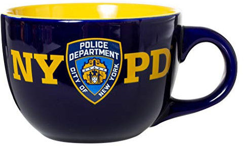 Artisan Owl Officially Licensed Police Department of New York NYPD Jumbo Extra Large 22oz Ceramic Latte Mug/Soup Mug