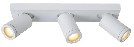 LUCIDE TAYLOR - Deckenstrahler Badezimmer - LED Dim to warm - GU10-3x5W 2200K/3000K - IP44 - Weiß