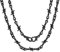 ChainsHouse Collana Twisted Thorn Spine Lucidate Donna Hiphop Punk 46-56 CM Regolabile Catena di Torsione Colore Argento Nero Oro di Alta Qualità Disign Creativo Regalo Compleanno