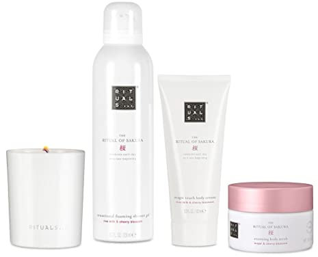 RITUALS The Ritual of Sakura Coffret cadeau moyen Renewing Ritual pour homme et femme avec lingettes en feutre