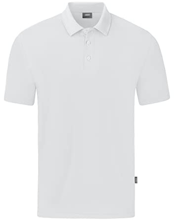 JAKO Organic Poloshirt Stretch Weiss, S Herren