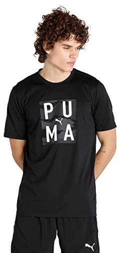 PUMA Herren T-Shirt mit Aufdruck Train Grafik Hemd, Schwarz, XL