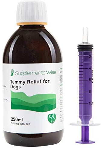Tummy Relief for Dogs - Puppy and Dog Diarrhea Treatment - Stomach Settler and Gut Health Supplements - Liquid Dog Medicine for Upset Stomach- Fast Acting Stool Firm Remedy - 1 Bottle, 250ml