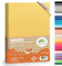 Premium Kinder Spannbettlaken leevitex® | 1 Spannbetttuch | für Babybett & Kinderbett 70 x 140 cm | 100% hochwertige Mako-Jersey-Baumwolle - 170 g/m² | Öko Tex | Gelb
