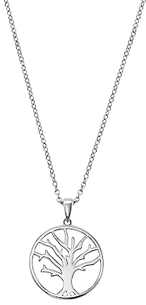 s.Oliver 2034186 Damen Collier Lebensbaum Silber 55 cm