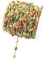 BELLAY 1 Meter Bunte Blumenkette mit eingelegtem Emaille-Gänseblümchen, handgefertigte Messingketten, Gliederrolle mit Spule for Basteln, Schmuckherstellung (Color : 1, Size : Width 7mm)