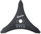 Avalon - Disco de 3 Puntas 300 X 3,0 mm para Desbrozadora Universal, Cuchilla para Cortar Maleza Densa como Arbustos o Hierbajos