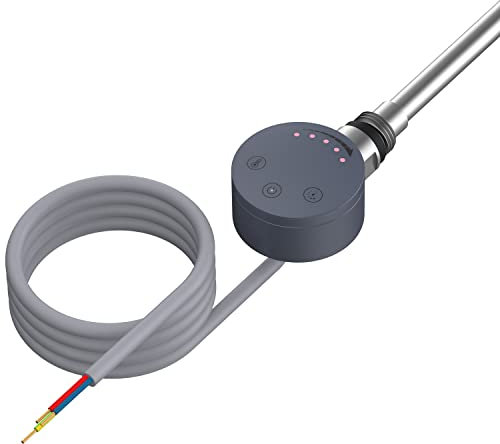 Anthracite Thermostatic Element for Electric Heating Bathroom Heated Towel Rails and Radiator Warmers (300 Watt)