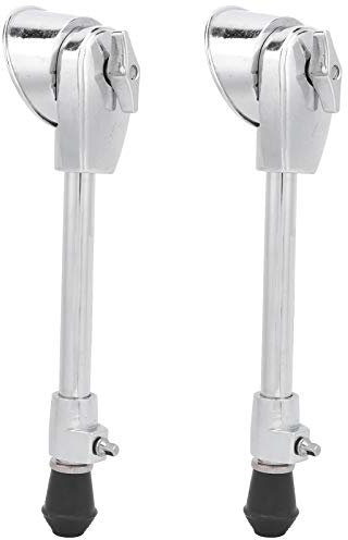 Eujgoov 2 Pezzi Kit Grancassa, Gambe Stage Custom Bass Drum Leg, Pearl Bass Drum Leg Speroni Staffa di Supporto Strumenti Musicali Parti di Ricambio Accessori per Batteria