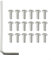 18 Pieces, Steel Battery Cover Screws for NINEBOT Max G30 electric scooter 10 * 4mm