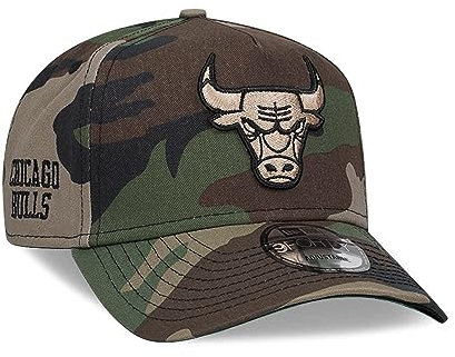 New Era Chicago Bulls C Dub Camo 9Forty A Frame Snapback Cap