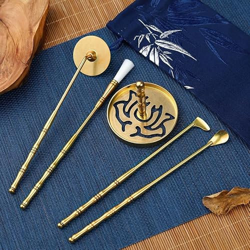Kit de Quemador de Incienso, Kit para la producción de Incienso, Conjunto de Herramientas para moldes de Incienso de latón, moldes para presionar Herramientas para Crear fragancias de Bricolaje