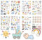 LYNSAN Sticker Baby(212 Motive), Aufkleber für Babyalbum, Sticker Babyalbum, Fotoalbum Babysticker Deko für Kinder Mädchen Junge Babyparty Geschenk Jahr Buch Scrapbook Zubehör, BBTZ01, BBTZ01