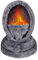 JFAN Wintermütze für Damen Schal MüTZE Set Warme Plüsch-Mütze Hoodie Mütze Kapuzenschal Wintermütze Verstellbar Grau