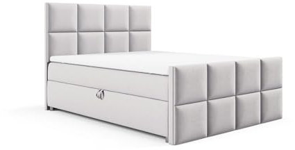 Best For Home - Boxspringbett | Trinity K1 Lux - Boxspringbett mit Bettkasten | Bett mit matratze und Topper | Polsterbett | Doppelbett mit Stauraum | Boxspringbett 180x200 mit Lieferung
