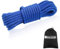 NewDoar Statisches Kletterseil 18KN 10 mm (3/8in) Hochfestes Zubehörseil Doppelt Geflochtenes Sicherheitsseil zum Ziehen und Ziehen von Prusik-Seilen (Blau 10mm,165ft)