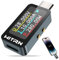 Heemol 4-36V USB Tester Messgerät 10A Digital Strommesser PD Power Meter USB C Messgerät Strommessgerät Farbe IPS LCD Multimeter Voltmeter Power Meter(USB C auf USB C)
