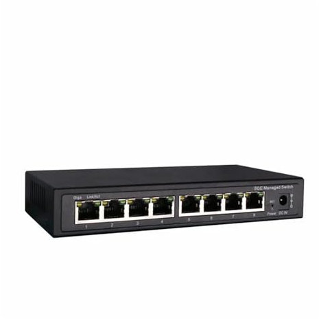 Switch di rete Switch Stito Gigabit A 8 Porte Switch Ethernet Stito Con VLAN 10/100/1000M A 8 Porte Funzionalità di rete potenti