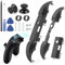 Controller-Stoßstangen-Ersatz für Xbox-Serie X/S LB RB Stoßstangen-Auslöseknopf für Xbox Serie X/S, Schulter-Trigger-Tasten, kompatibel mit Xbox Series X/S Controller mit Reparaturwerkzeugen, Schwarz,