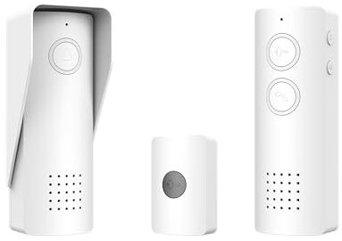 Wireless Intercom Kit, Rechargeable Lithium Battery, IP 44, Door Opener Relay