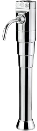 BieTal® Classic Puls Flach Theken Gastronomie Sprudelwasser Aqua Wasser Schanksäule Zapfstelle Zapfsäule Zapftower Sodaarmatur 3 leitig verchromt