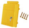 FLCPJGV Boîte Aux Lettres Murale Extérieure avec Serrure pour La Collecte Sécurisée Des Lettres et Des Journaux, Jaune