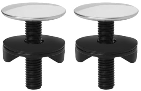 Mgoodoo 2Pcs Sink Hole Cover,Stainless Steel for Basin Bathtub 15-40mm Hole | Kitchen Sink Tap Hole Plate Stopper Cover,Leakage Prevention,Blanking Metal Plug Bathroom Accessories,Easy Install,Rust-Proof