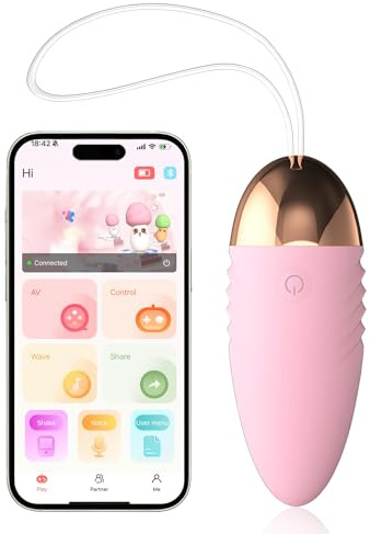 Oziral APP Vibrator mit fernbedienung 10 Modus Sexspielzeug für Paare rosa