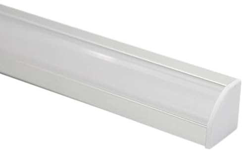 RexTech LED Profil Slim Line, Alu-Eckprofil, 3 m, 18 mm, 45° | In 2 m oder 3 m erhältlich, für 18mm LED Streifen, durchgehende Klick-Abdeckung und Montagematerial