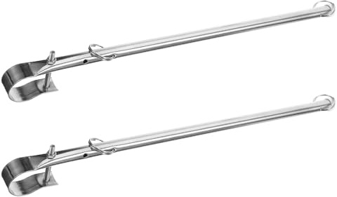 NOLITOY Lot De 2 Mâts De Pavillon Marins Supports De Pavillon pour Bateau Et Yacht en Acier Inoxydable Argenté