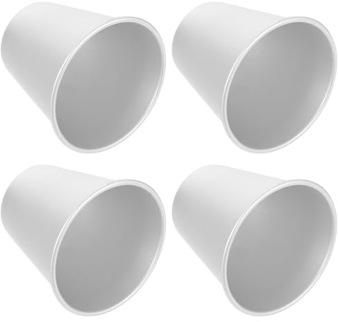 Happyyami 4 Stück Silikon Backformen für Pudding und Kuchen Lebensmittelecht Geruchsneutral Klassisches Design Leicht zu Lösen Backzubehör für Zuhause