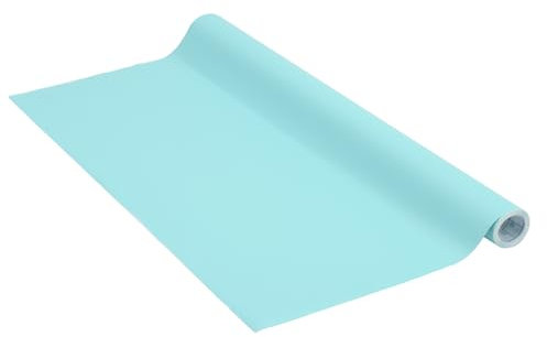 Venilia Klebefolie | Aquamarin | Uni Matt Türkis Opalblau Aquamarin, 45cm x 2m | selbstklebende Möbel-Folie, Dekofolie, Tapete, Küchenfolie | PVC ohne Phthalate | Made in EU