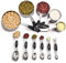 Magnetic Measuring Spoons and Stainless Steel Measuring Cups Set of 11, 5 Measuring Cups & 6 Double Sided Stackable Magnetic Measuring, Measuring Dry and Liquid Ingredients.