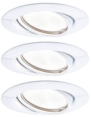Paulmann Einbauleuchte LED Coin Base rund 5W Weiß IP23 sprühwassergeschützt 3er-Set schwenkbar