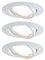 Paulmann Einbauleuchte LED Coin Base rund 5W Weiß IP23 sprühwassergeschützt 3er-Set schwenkbar