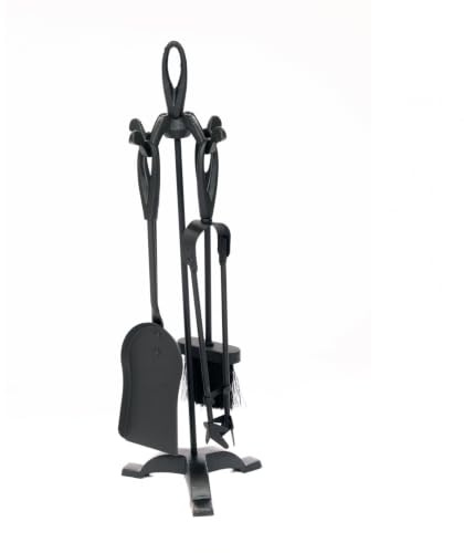 Oypla Heavy Duty Steel Fireplace 5 Piece Companion Set