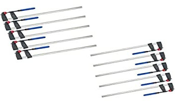 Lot de 10 serre-joints 800 x 120 mm