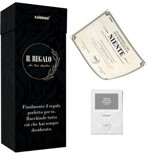 Idea Regalo Scherzo Originale Il Niente - Idee Regali Divertenti Scherzosi Originali - Gadget Compleanno Uomo Donna - Scherzi Laurea Originali