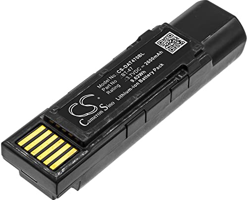 TCTK Akku 2600mAh Kompatibel mit [Datalogic] GBT4500, GM4500, Gryphon 4500 Ersetzt 128004721, BT-47, RBP-GM45, TW18050652