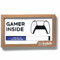 Kubik Letters Video Game Room Sign - White Edition - Gaming Do Not Disturb Sign for Bedroom - Man Cave Accessories - Gamer Boys Decor - Gaming Accessories With Slider