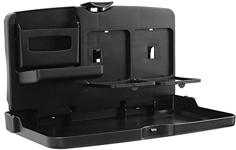 Faltbare Autositz Tisch,MoreChoice Tragbarer Rücksitz Aufbewahrungstisch Universal Klapptisch Essenstablett Halter Getränkehalter Multifunktionale Essen Getränke Organizer Tablett
