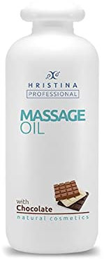 Schokoladen-Massageöl für entspannende Körpermassage und Hautpflege | Natürliche Mischung aus Traubenkern- und Avocadoöl, angereichert mit dunklem Schokoladenduft für die Massagetherapie, 500 ml