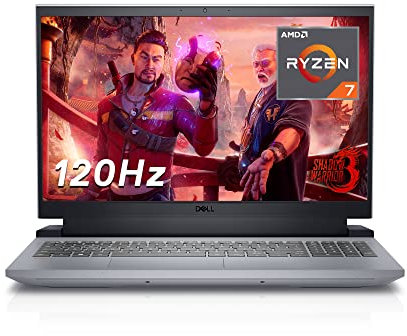 Dell Inspiron Gaming 15 (5525) Laptop | 15,6 FHD LED Bl. Display WVA 120Hz | AMD Ryzen 7 6800H | 16 GB RAM DDR5 | 512 GB SSD | NVIDIA GeForce RTX 3060 | Windows 11 Home | Tastiera QWERTZ | Grigio