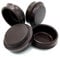 12 x Castor cups 38mm internal diameter brown strong caster floor protectors/carpet furniture glides