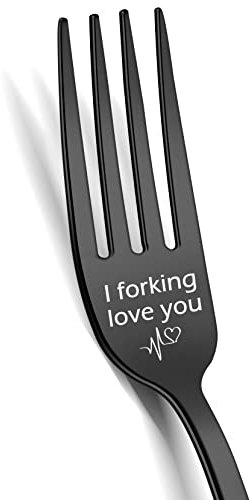 I Forking Love You Gabeln Freund Geschenk – I Love You Geschenke für Freund Freundin, Valentinstag Geburtstag Geschenke, Gravur Edelstahl Gabel Geschenk