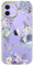 JIAXIUFEN iPhone 12 Mini Hülle Handyhülle TPU Silikon Schutzhülle Handytasche Handy Hülle für iPhone 12 mini 5.4 - Schmetterling Blume Violett