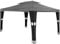 tectake® Poly Rattan Pavillon wetterfest, 3x4 m, Zelt, Sonnenschutz Balkon, Gartenpavillon, Partyzelt, Sonnenschutz Terrasse, Überdachung, Sonnenpavillon Garten - schwarz/anthrazit