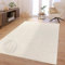 TT Home Wohnzimmer Teppich Schlafzimmer Hochflor Skandinavisch Uni Boho Waschbar, Farbe:Hellbeige Hellcreme, Größe:120x160 cm