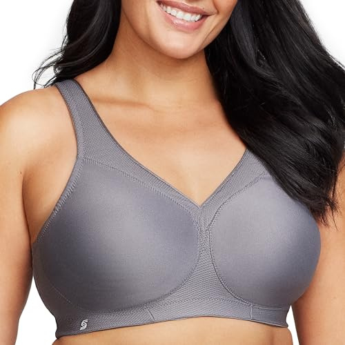 Glamorise Women's MagicLift Seamless Wirefree #1006 Sports Bra, Opaque, Anthrazit, 115B